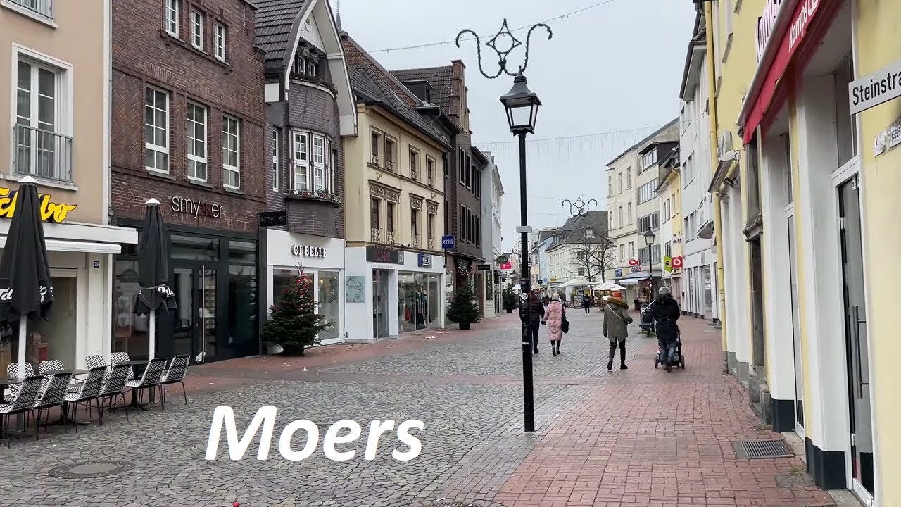 Das Ruhrgebiet zu Fuß: XXL Walk Moers City Innenstadt und Altstadt, grenzt an Duisburg und Krefeld.