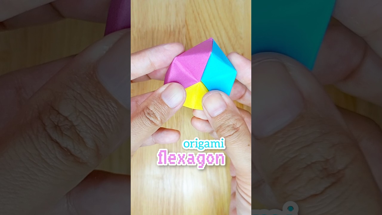 moving flexagon | how to make an easy paper toy #origami #easyorigami