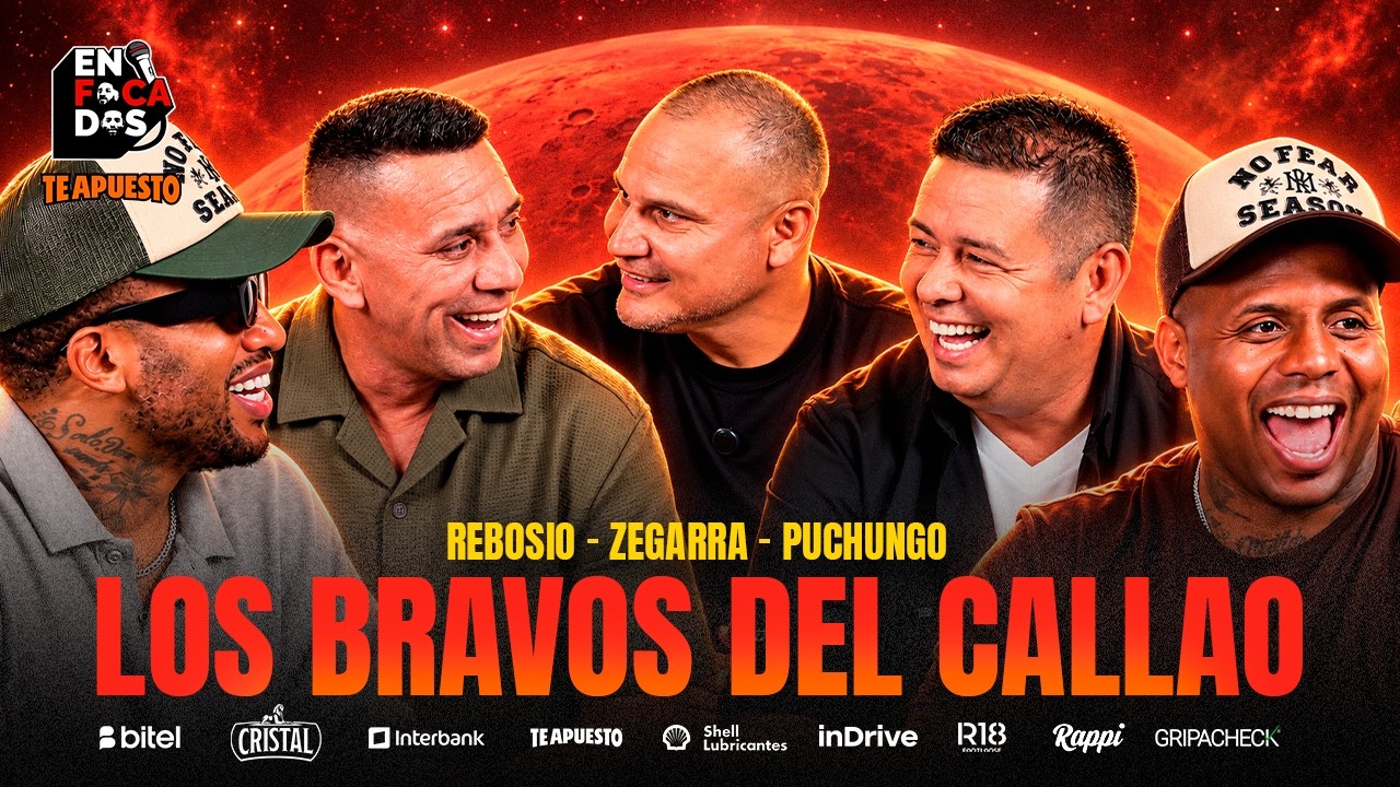 LOS BRAVOS DEL CALLAO CON PUCHUNGO, REBOSIO Y CARAMELO ZEGARRA EN ENFOCADOS CON JEFFERSON Y ROBERTO