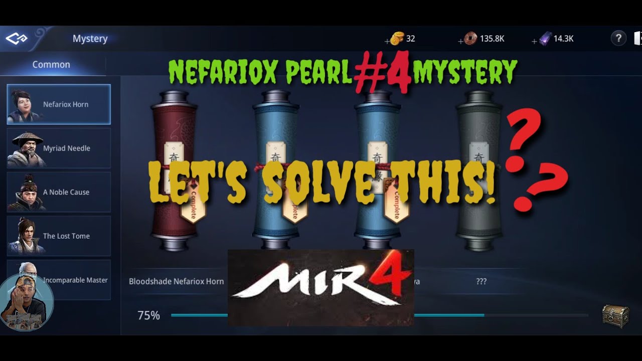MIR4 - How to unlock and solve NEFARIOX HORN 4th mystery (NEFARIOX PEARL) COMPLETE GUIDE.