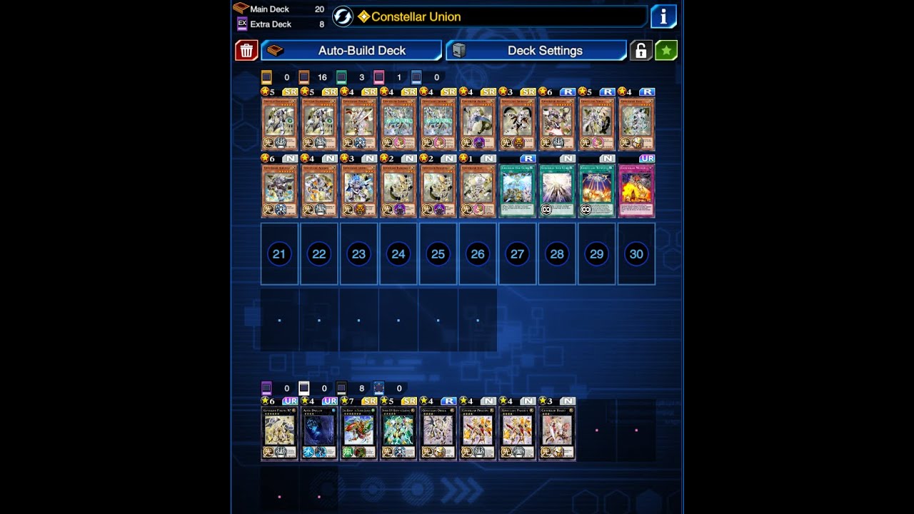 YuGiOh Duel Links Constellar Decklist Trial 4