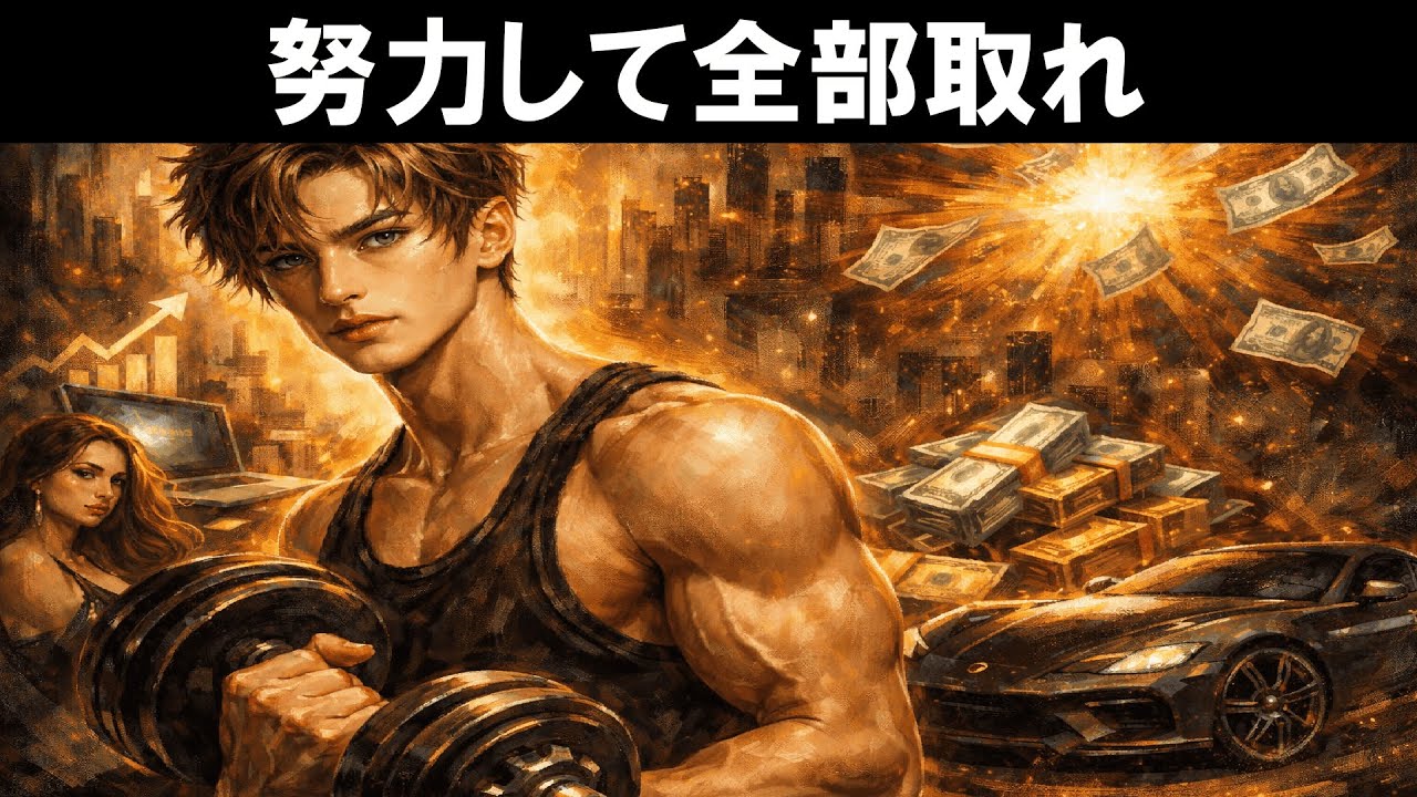 孤独に努力してる男が最終的に全部手に入れる理由【女も金も】