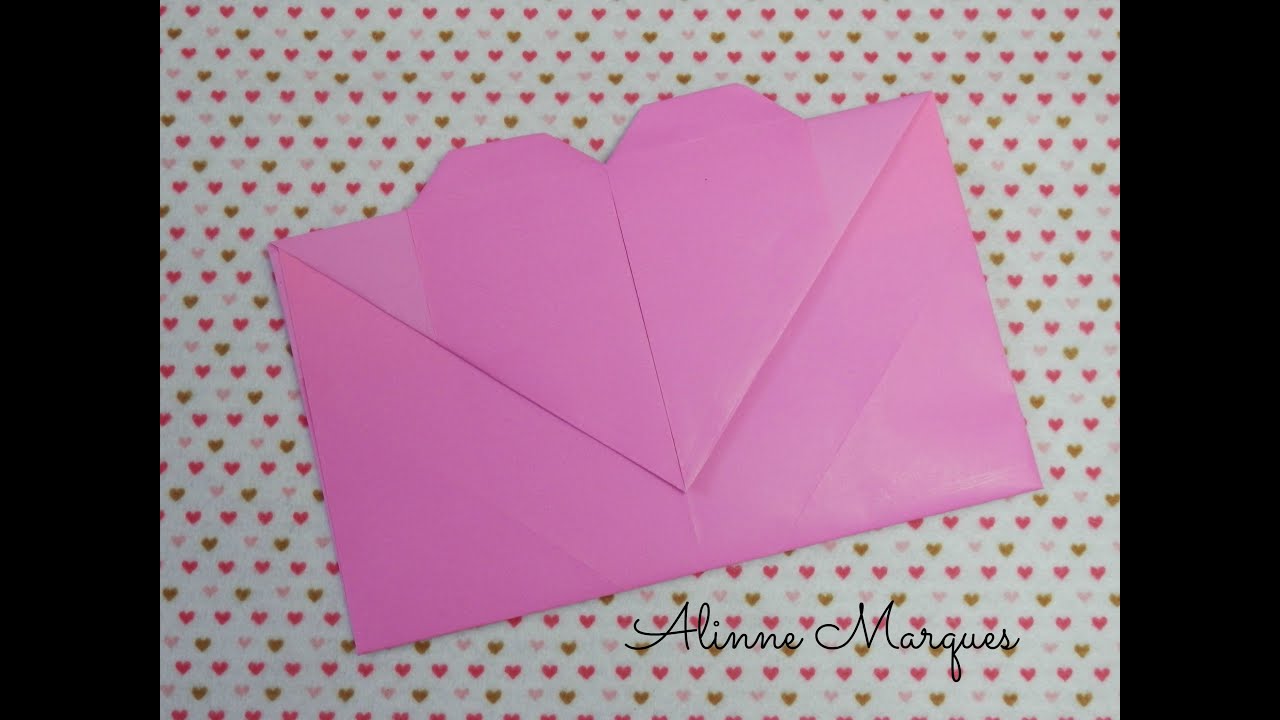 Origami - Envelope coração