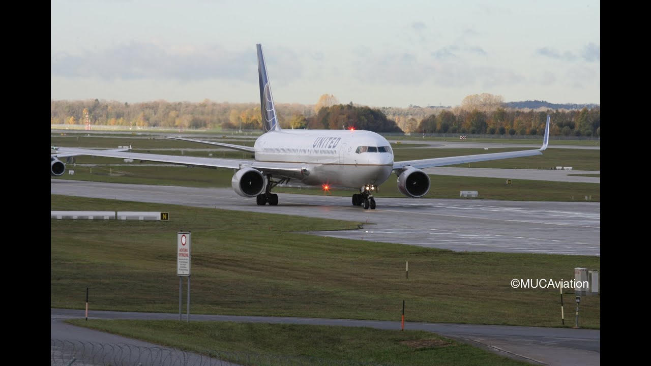 United Boeing 767-300 Takeoff at EDDM [FULL HD]