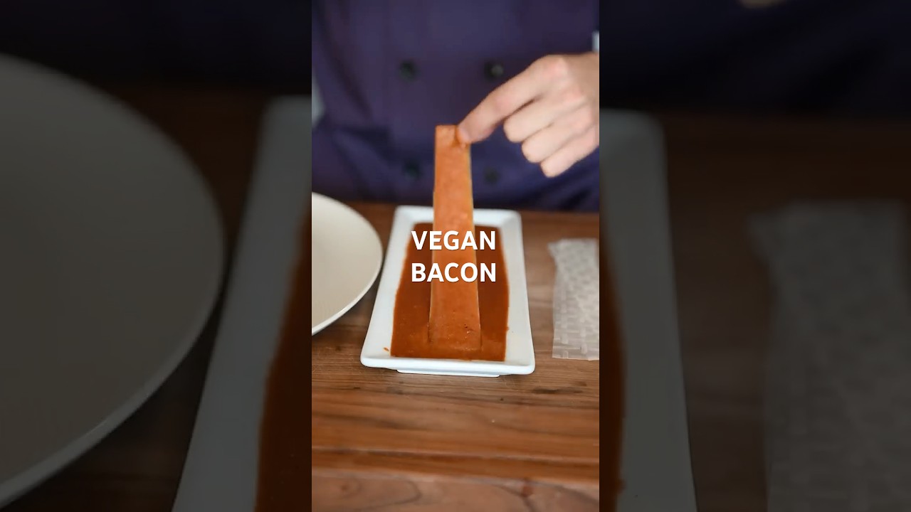 Vegan Bacon Recipe by Gordon Ramsay DELICIOUS! #veganrecipes #plantbased #tofubacon #ramsayreacts