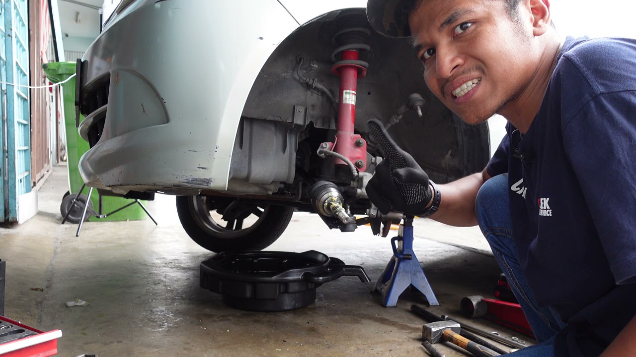 cara buka pasang drive shaft & tips