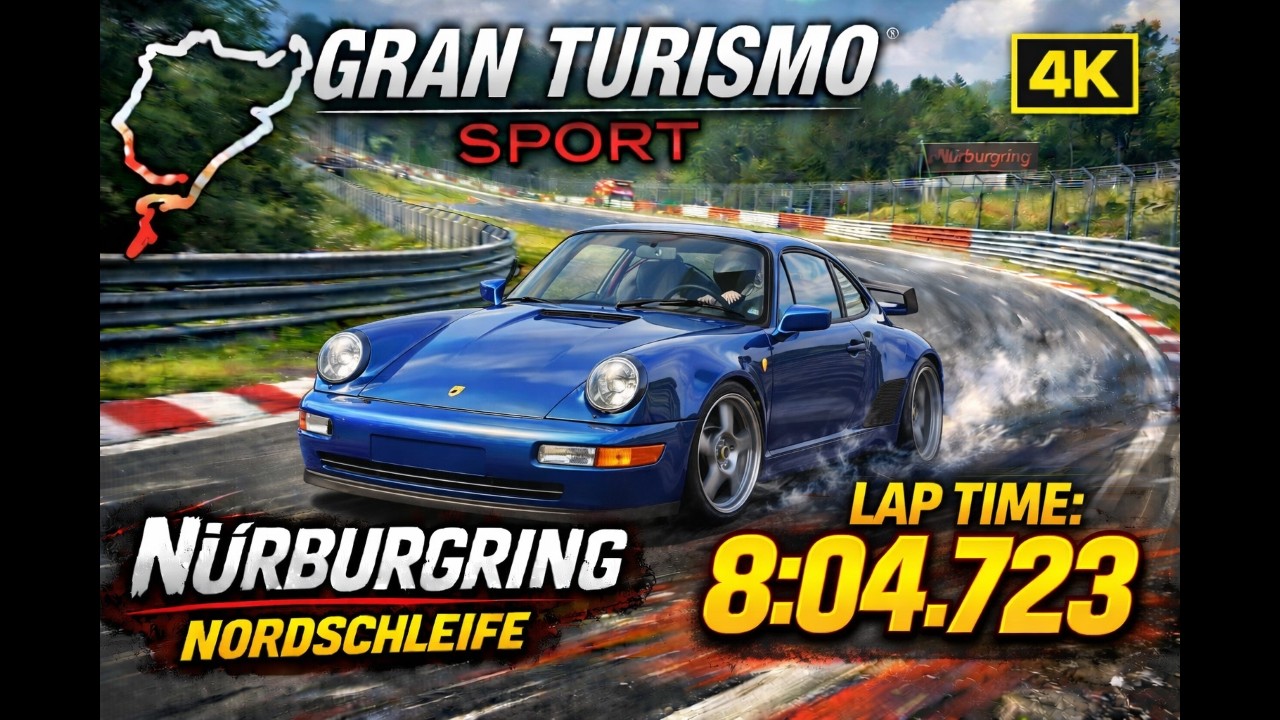 4K. Gran Turismo Sport &ndash; Porsche 911 Turbo (930) N&uuml;rburgring Nordschleife Lap Time 8:04.723.