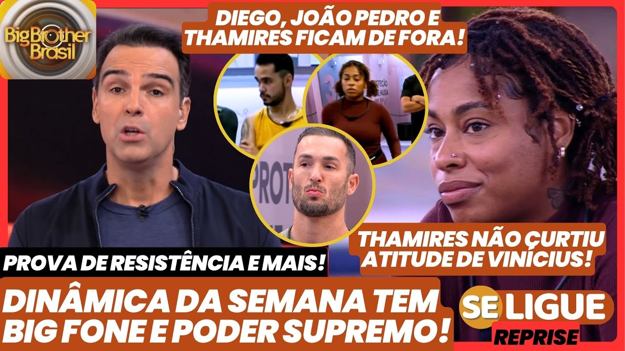REPRISE / BBB 25 - Tadeu anuncia Big Fone e Poder SUPREMO! Diego, Thamires e JP fora da PROVA!
