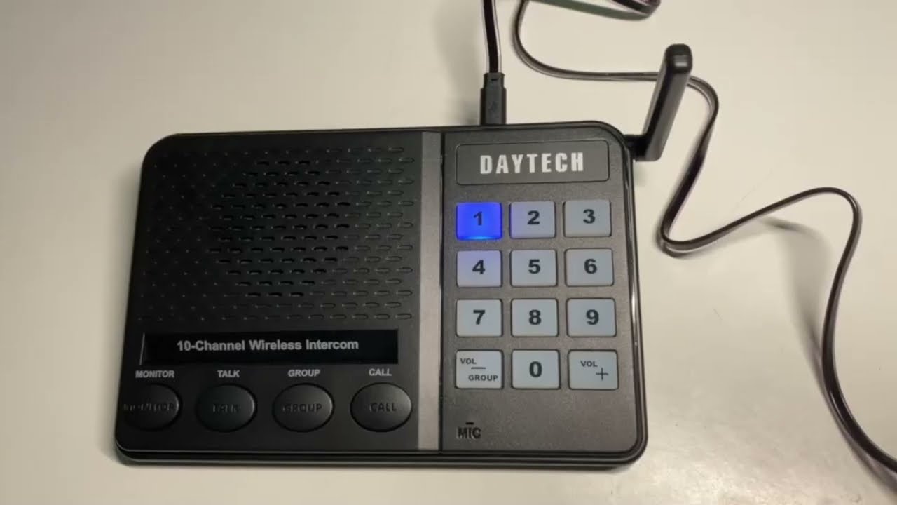 Review   daytech อินเตอร์คอมไร้สาย 10 ช่อง ระยะทาง 1 กม