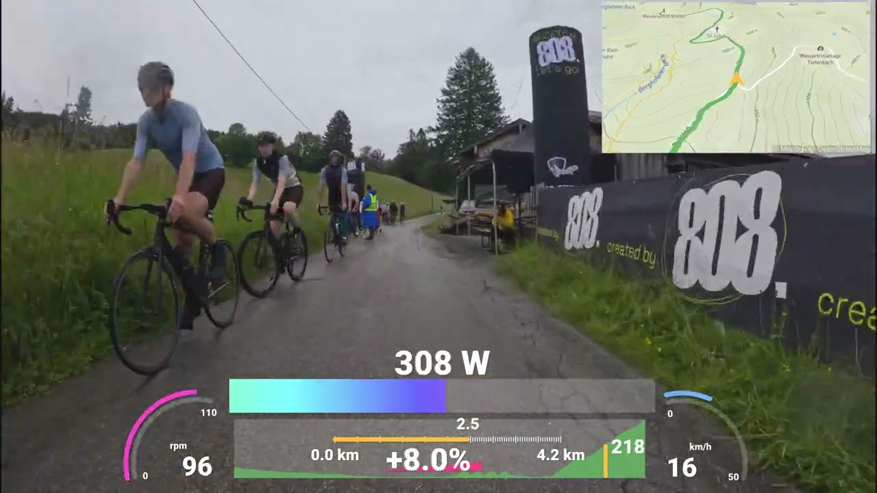 RAD RACE ONE TWENTY - DAY 1 - TEAM TIME TRIAL HILLCLIMB - PB - 380 Watts for over 16 Minutes