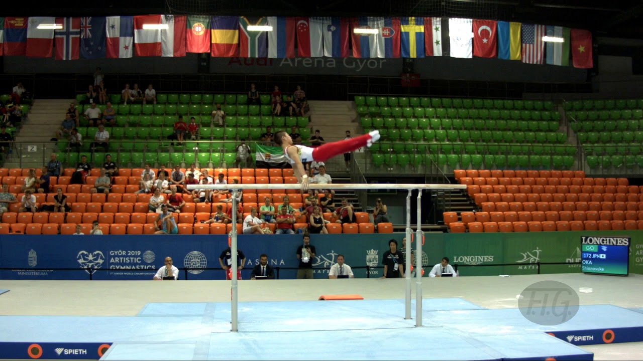 OKA Shinnosuke (JPN) - 2019 Artistic Junior Worlds, Gyor (HUN) - Qualifications Parallel Bars