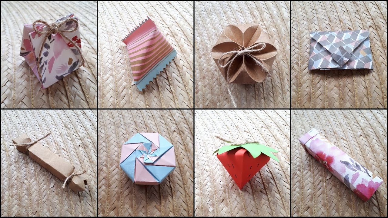 8 Cute Gift Wrapping Ideas (Small Items) | DIY Gift Boxes | MONEY ENVELOPE | Paper Crafts | ORIGAMI