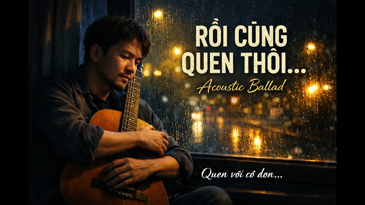 RỒI CŨNG QUEN THÔI… | Acoustic Ballad Buồn Chạm Tim | Guitar Mộc Cô Đơn Nghe Là Thấm