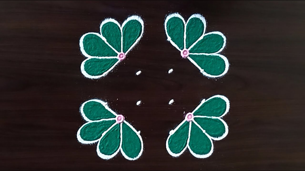 4x4 Rangoli | festival muggulu | daily rangoli