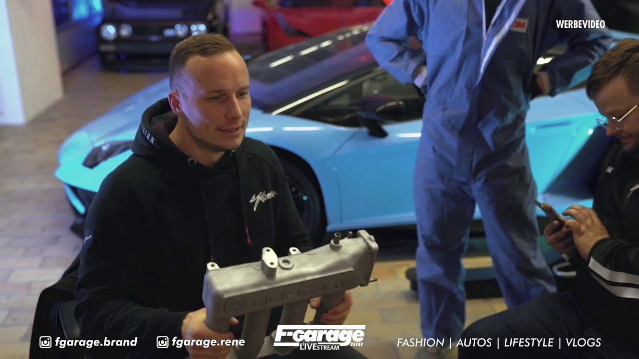 F Garage 16V G65 Reinigung mit Trockeneis und Montage mit Schelle