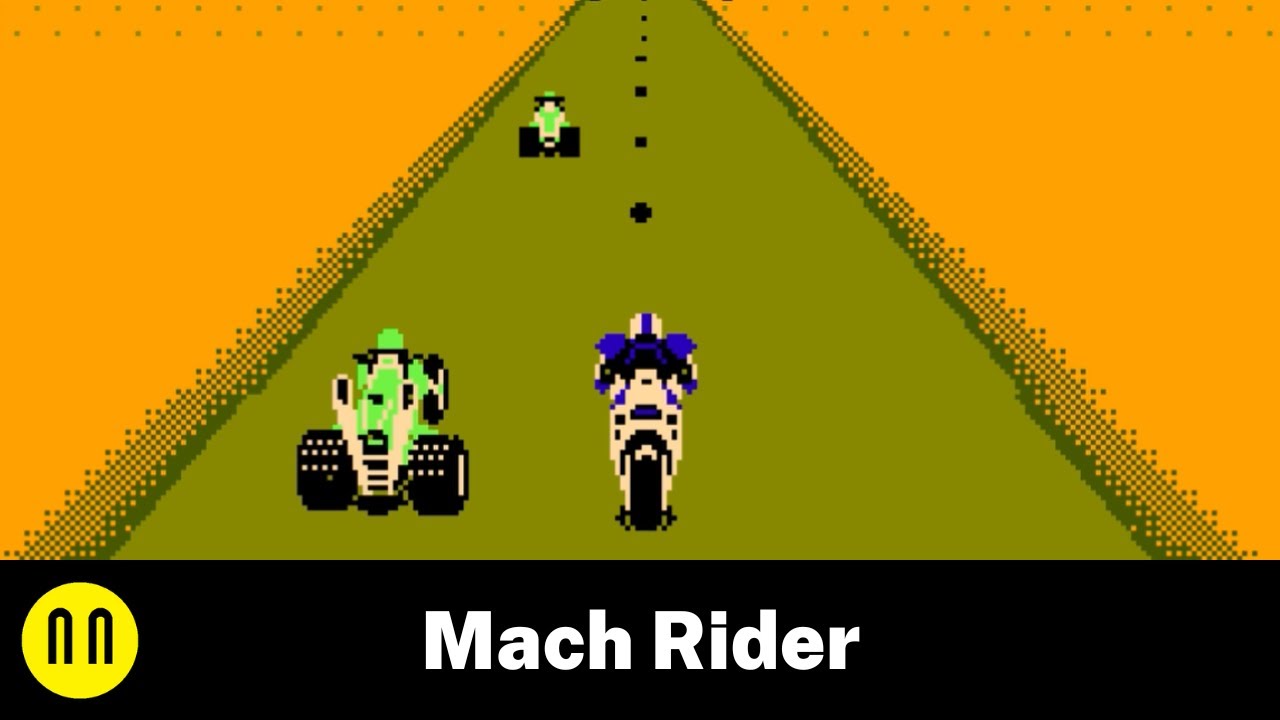 [NES] Mach Rider - Full Playthrough Fast Dash With No Crash