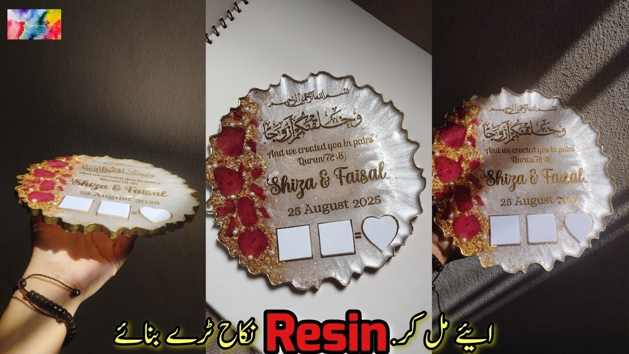 How to make resin Nikkha tray as a beginner | Resin class | Resin Tutorial 