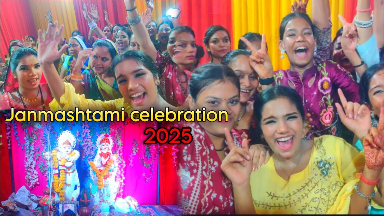 Janmashtami celebration in Raghubir Nagar Gujarati samajh with my subscriber 💕💫 (Payal chekhliya)