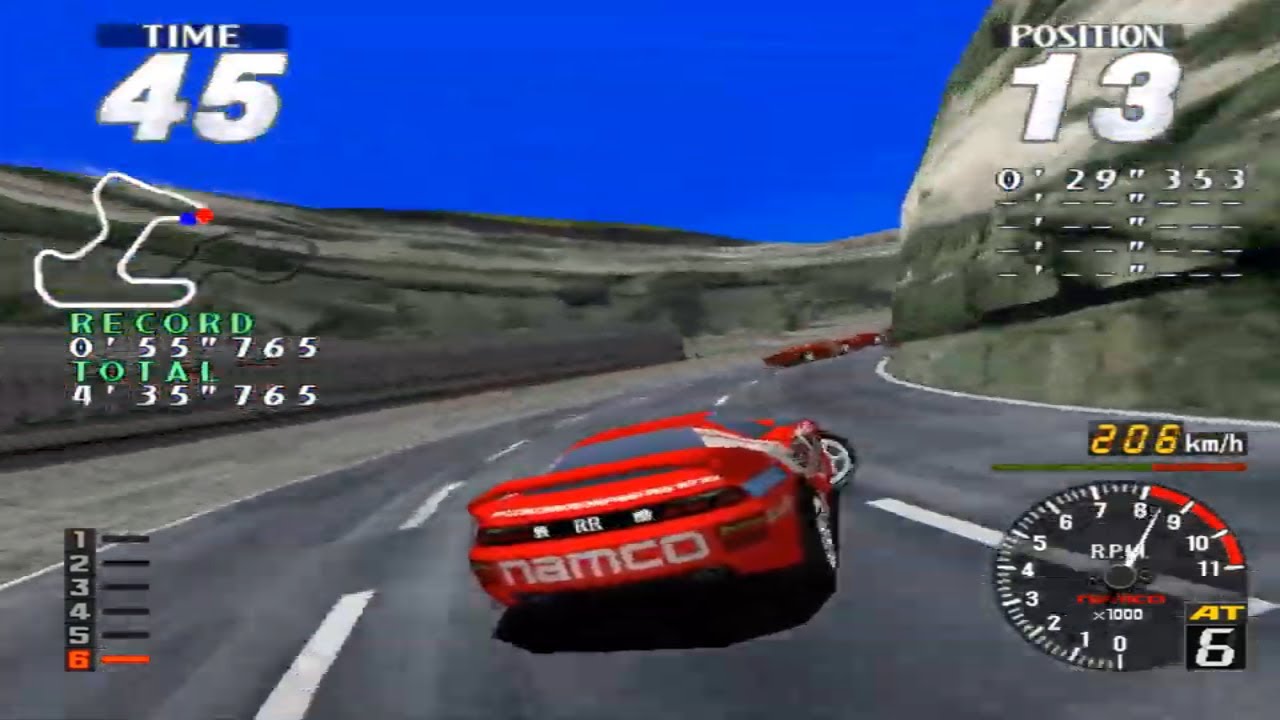 Rave Racer - Namco System 22 - Novice - 3 Red Car - Full Race