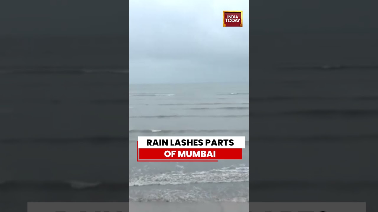 Mumbai Rains: Light Rain Lashes Mumbai | Morning Visuals From Marine Drive #mumbai #rain #weather