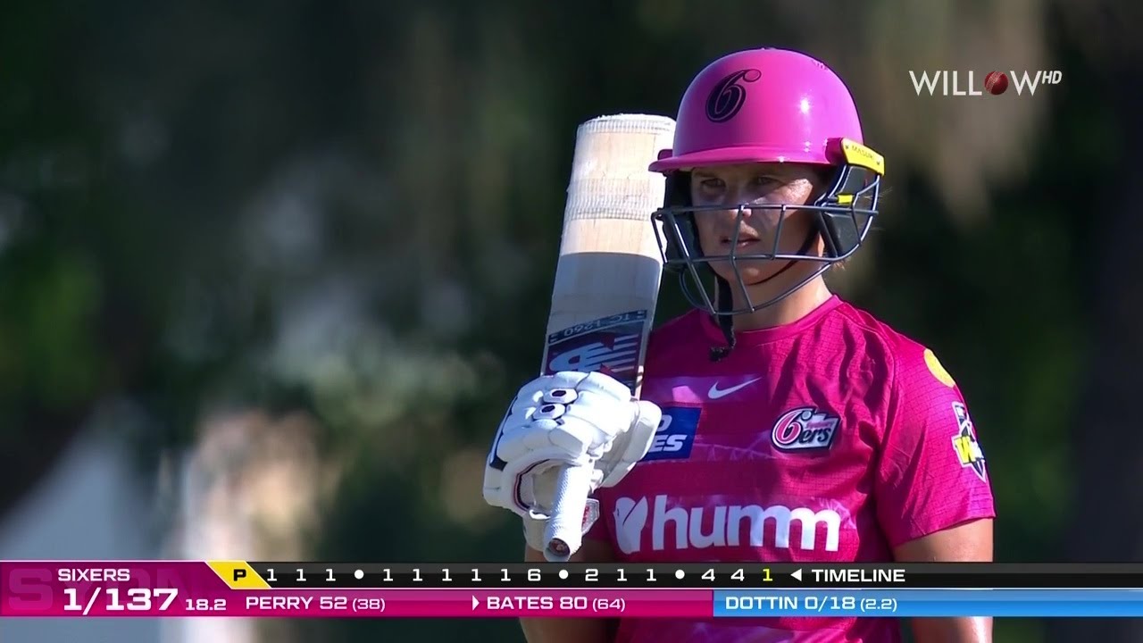 Suzie Bates 82 runs vs Adelaide Strikers Women