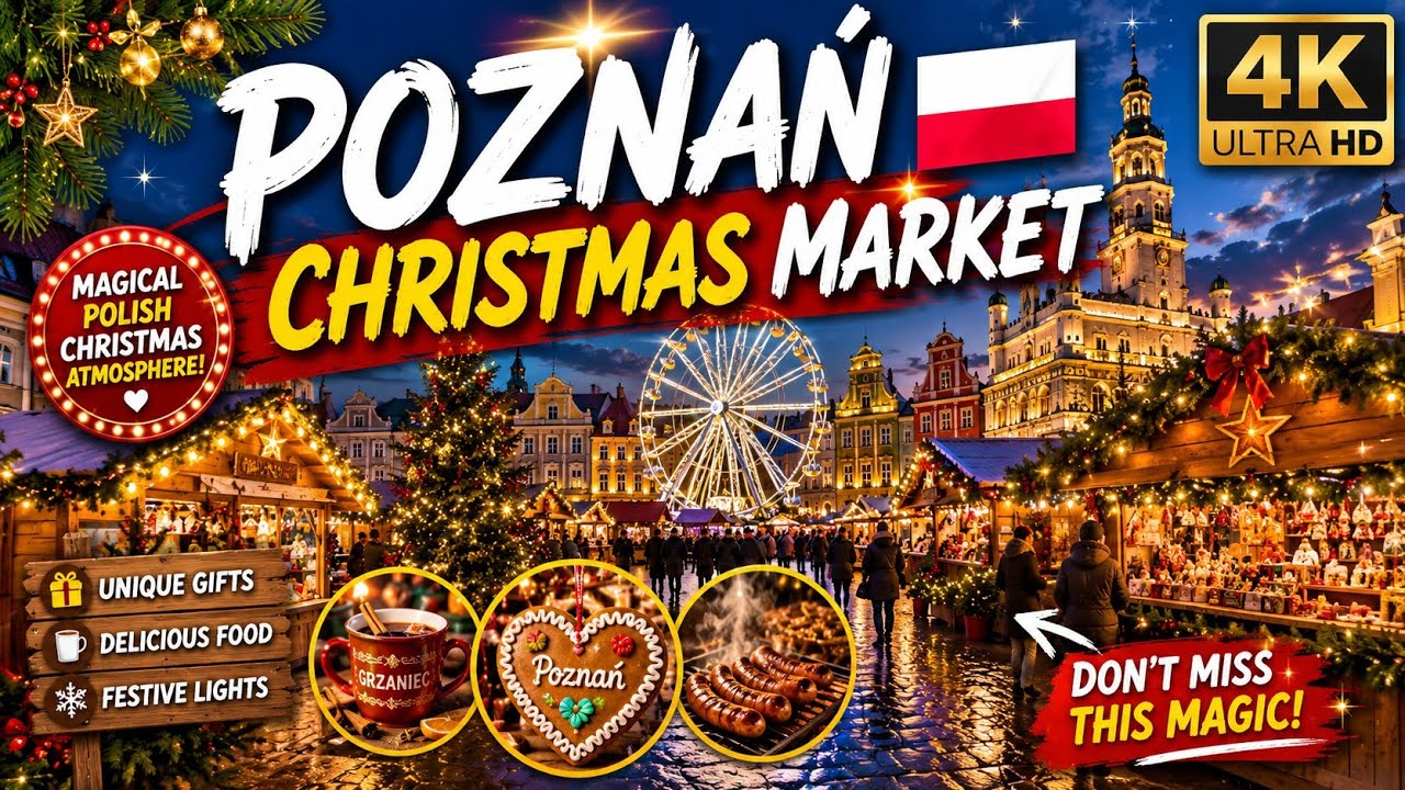 10 mins walk Poznań 🇵🇱 Poland Christmas Market 2024