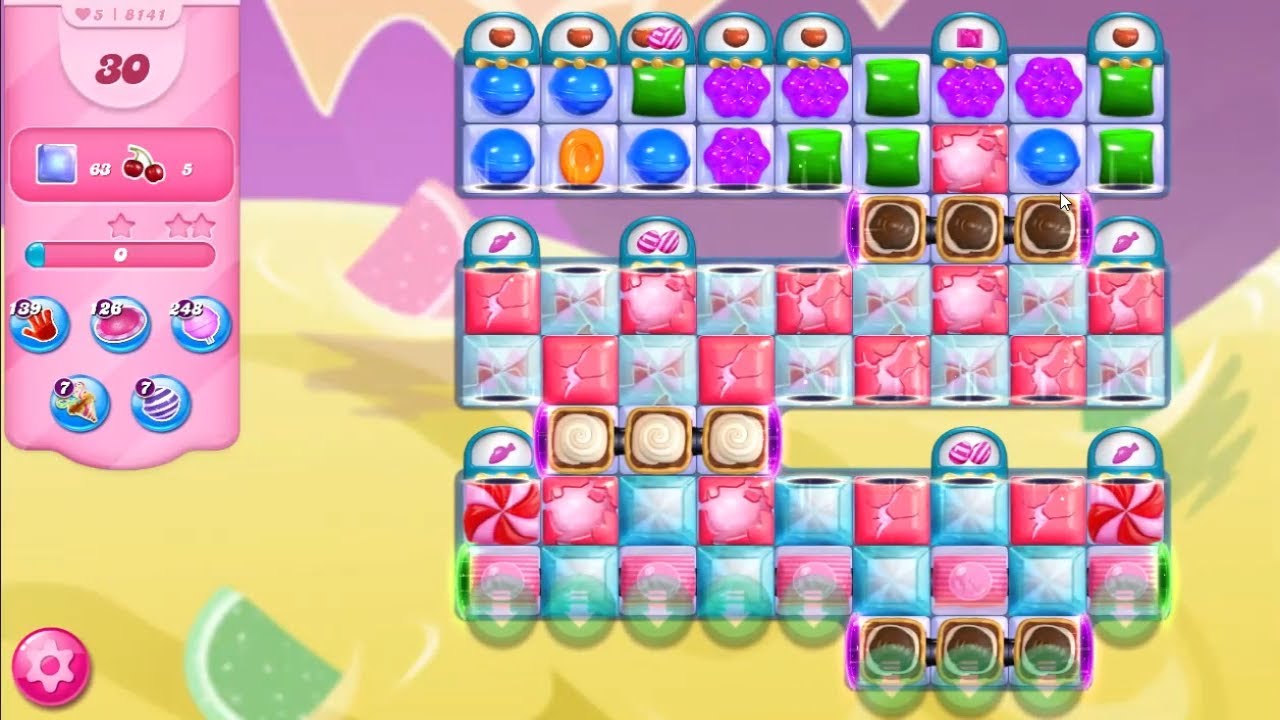 Candy Crush Saga Level 8141 NO BOOSTERS