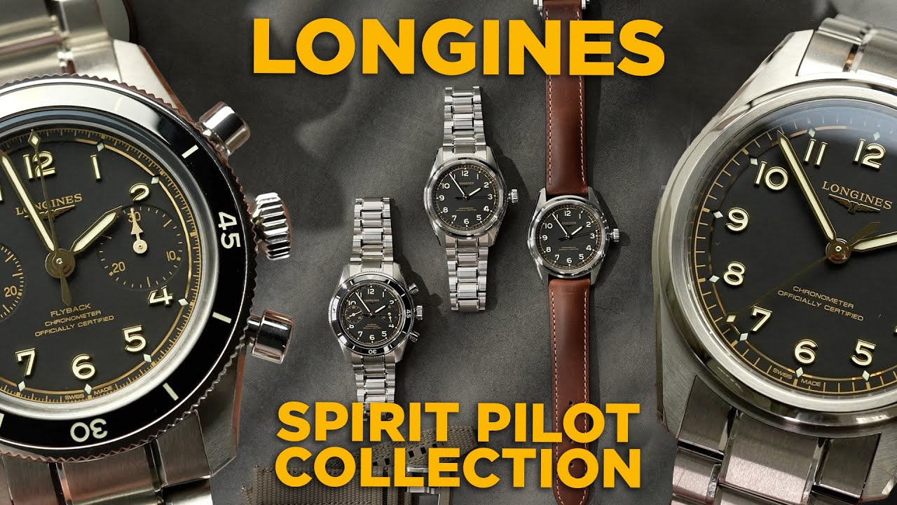 New Longines Spirit Pilot 39mm and a 3.6mm THINNER Spirit Pilot Flyback 39.5mm