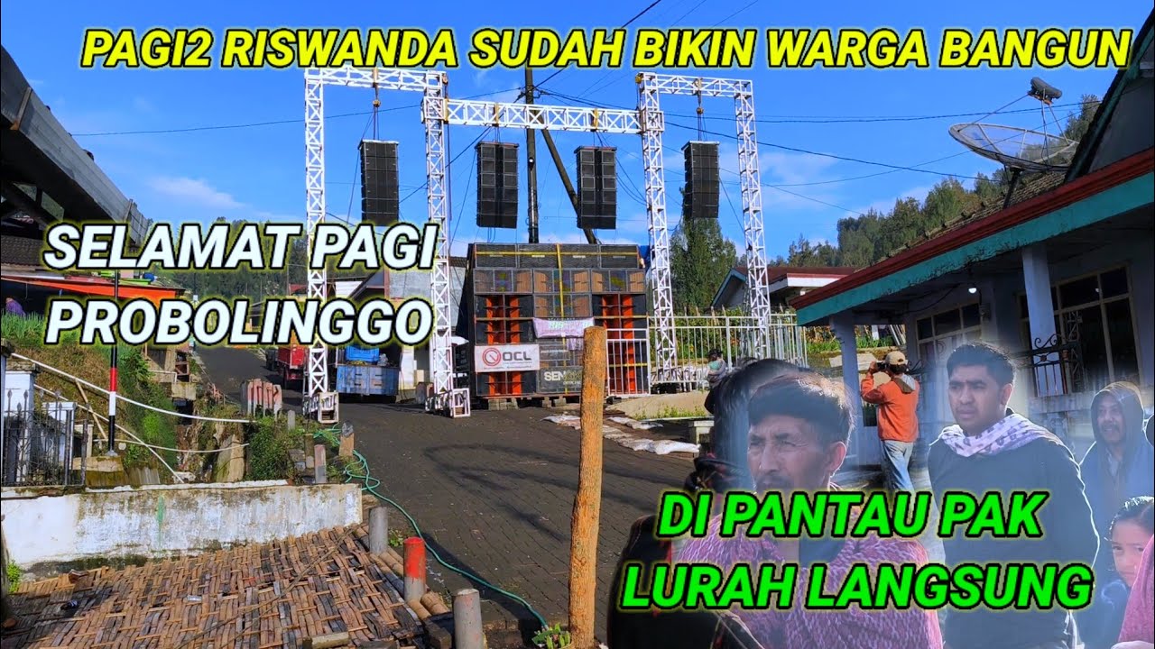 Pagi² Riswanda Sudah bikin bangun warga,di pantau pak lurah langsung, suasana masih uadem bolo