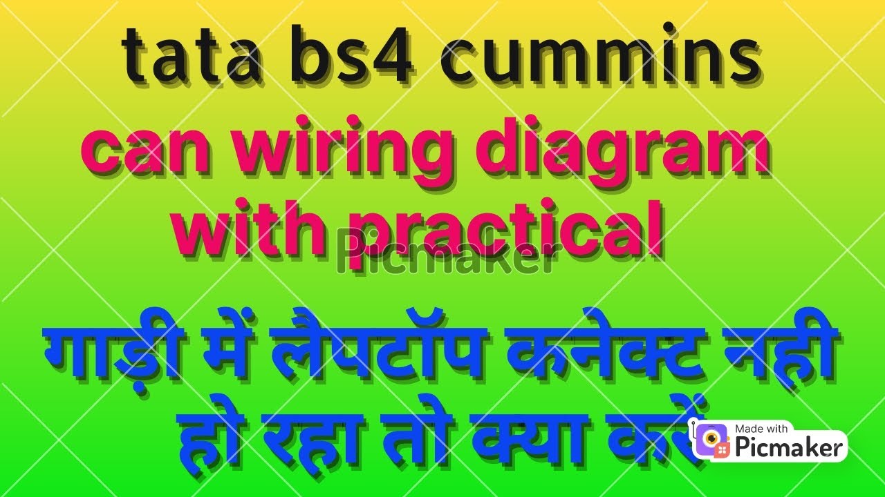 tata bs4 can wiring diagram with practical || CAN wire kise kahate hain | TR ka kya kam hota hai