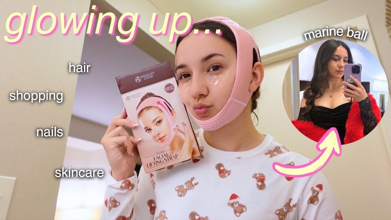 EXTREME Glow Up for the Marine Ball | hair treatment, acrylic nails, travel vlog