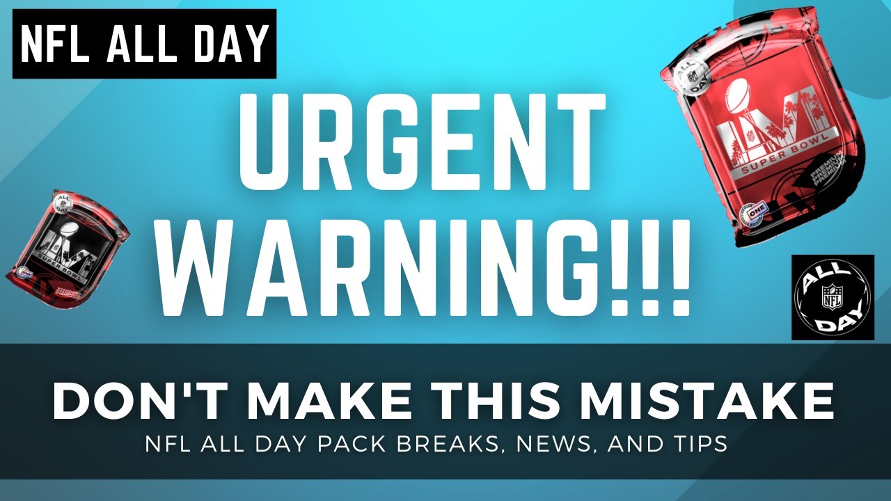 NFL All Day - Don't Make This Mistake - Marketplace Urgent Warning