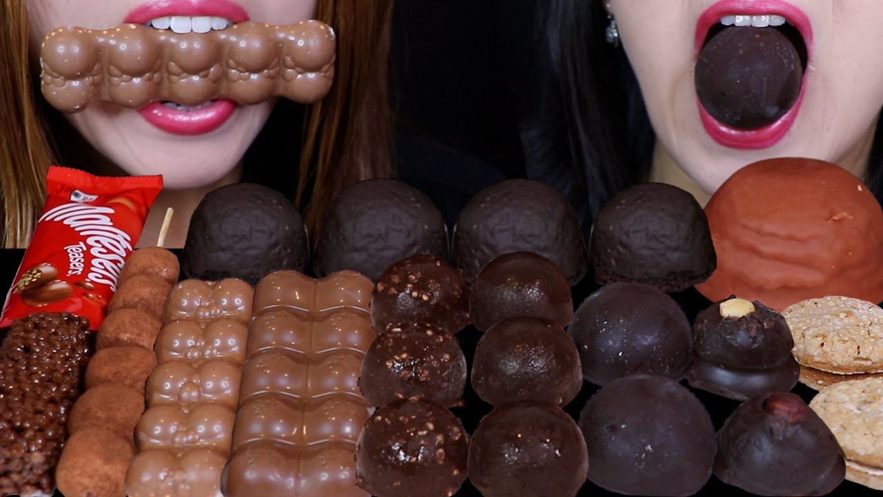 ASMR BUBBLY DESSERTS (MALTESERS CHOCOLATE, MINT AERO BAR, FERRERO CAKE, ICE CREAM BON BON, CAKE BALL