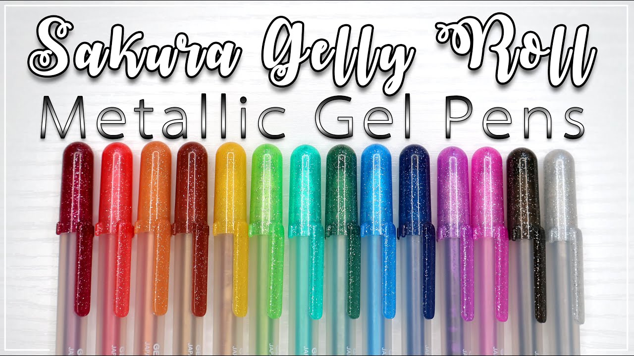 Sakura Gelly Roll Metallic Gel Pens | Review + Swatches