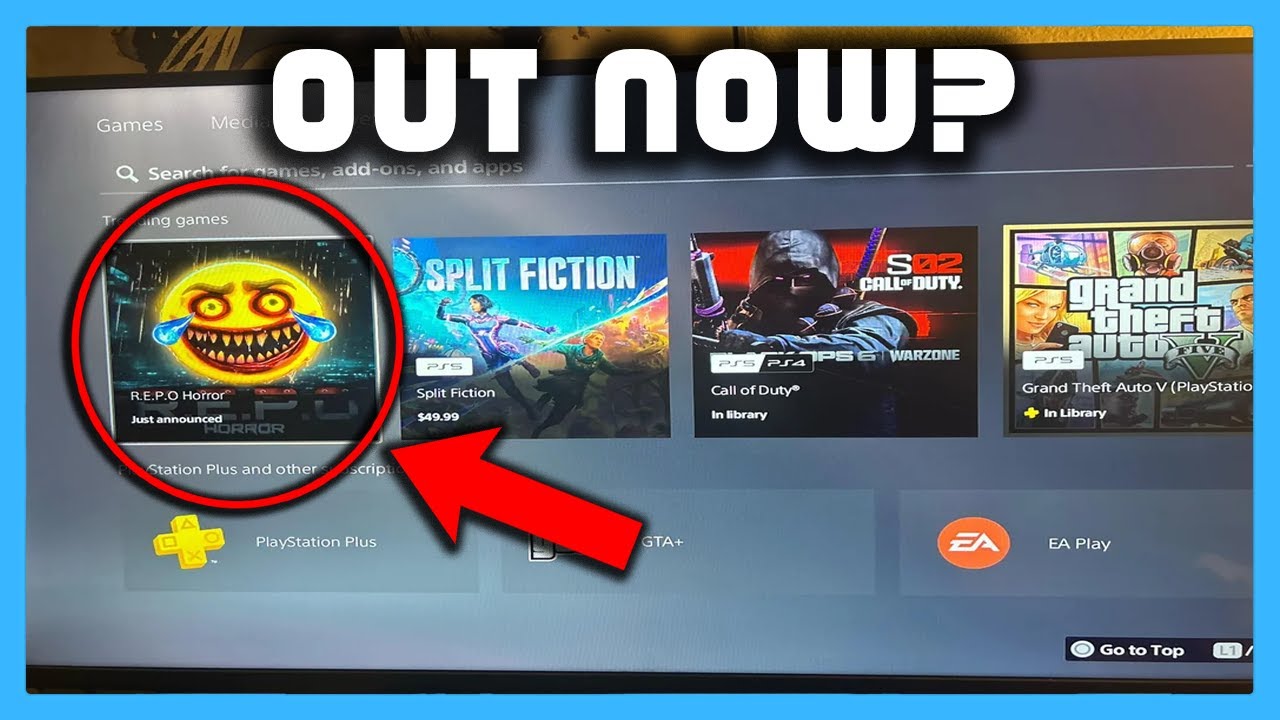 Есть ли REPO на PS5?