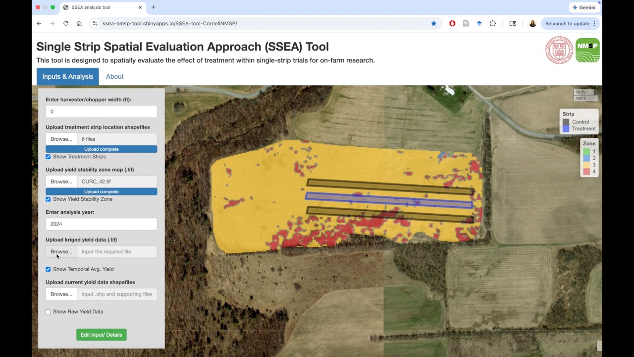SSEA Web Tool Demo | A Simple and Straight-forward Method for On-Farm Research