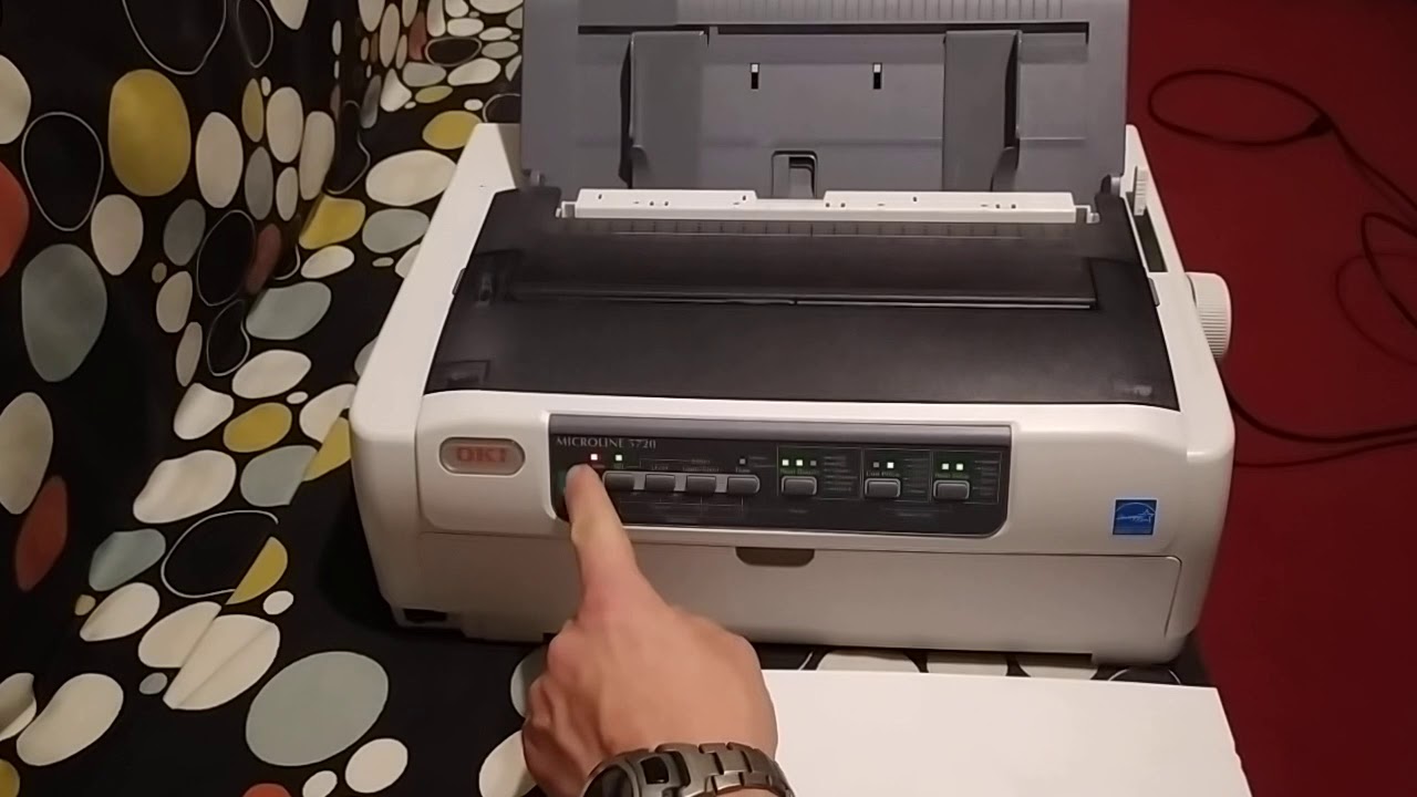 OKI Microline 5720 test page.