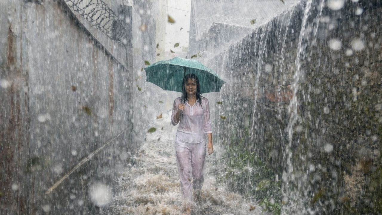 🔴 LIVE EXTREME Heavy Rain in Quiet Village 🌧️ Insane Downpour for Deep Sleep