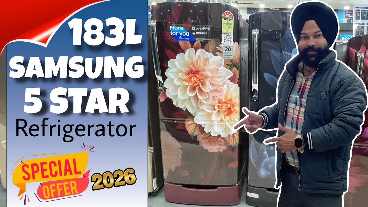 Samsung New 183L 5 Star Single door Refrigerator सैमसंग का नया 183L 5 स्टार रेफ्रीजिरेटर 2026