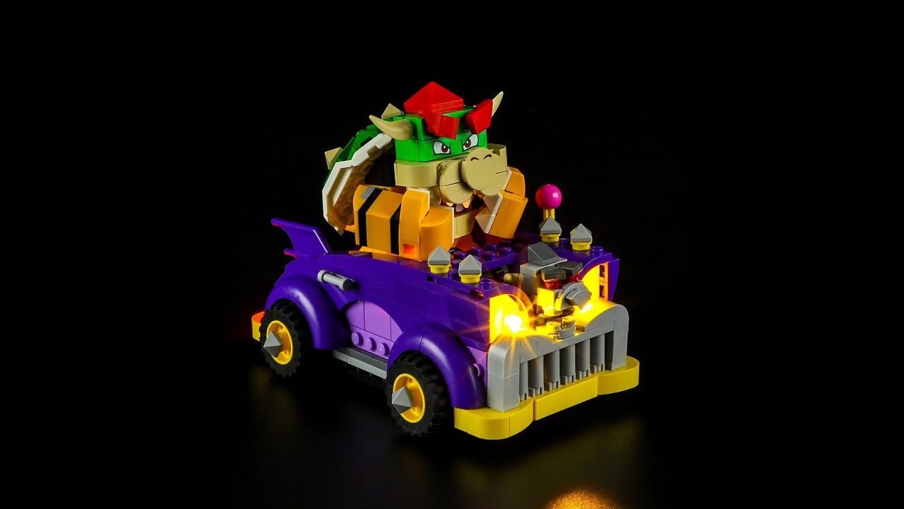 BriksMax Light Kit For Lego Bowser's Muscle Car Expansion Set 71431
