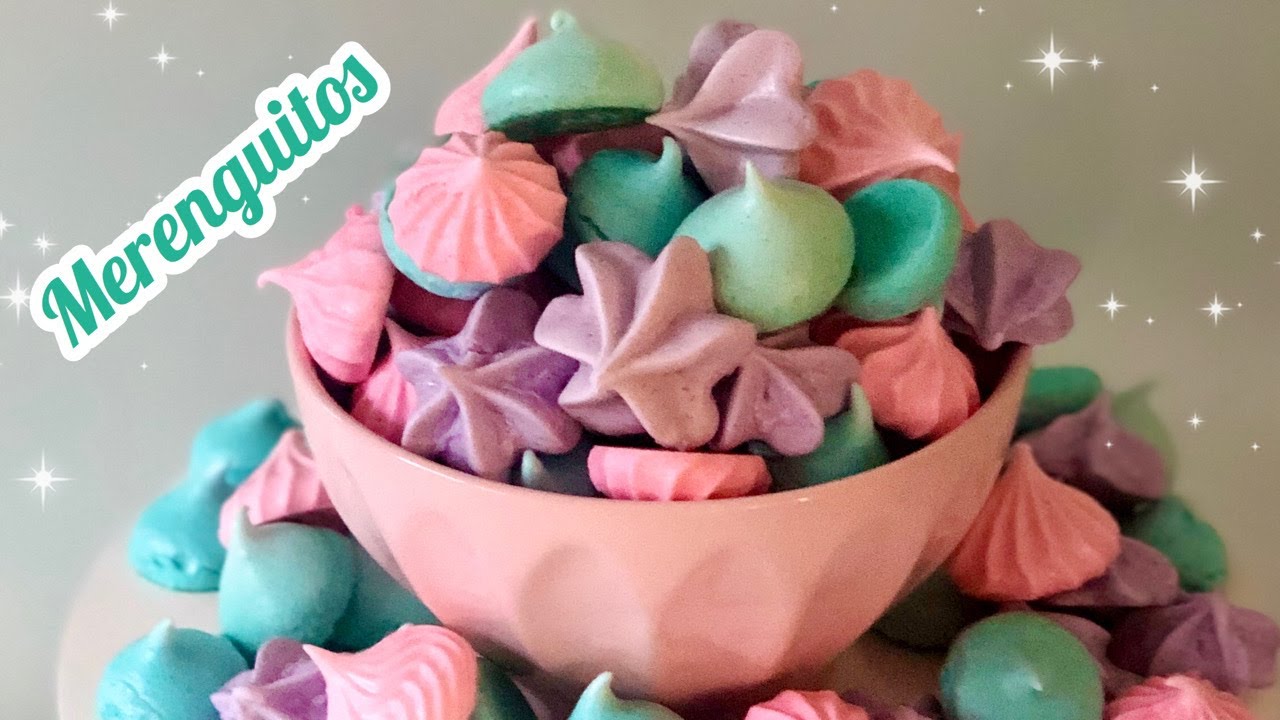 🌈 MERENGUITOS O SUSPIROS de Colores 🌈 Receta Básica Merengue 🌈 Ideal Mesas Dulces o Souvenirs 🌈