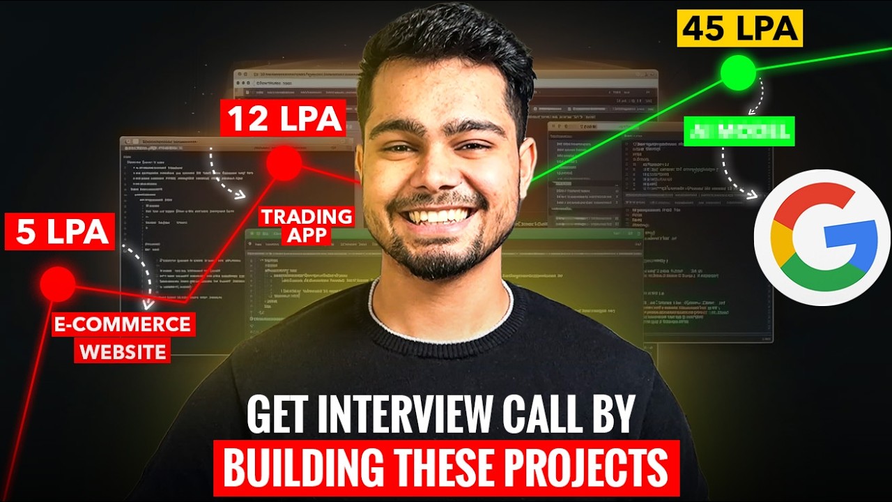 5 Project ideas to build in 2025 to get Hired 🚀 | Get that Unfair Advantage in Interviews 🤫
