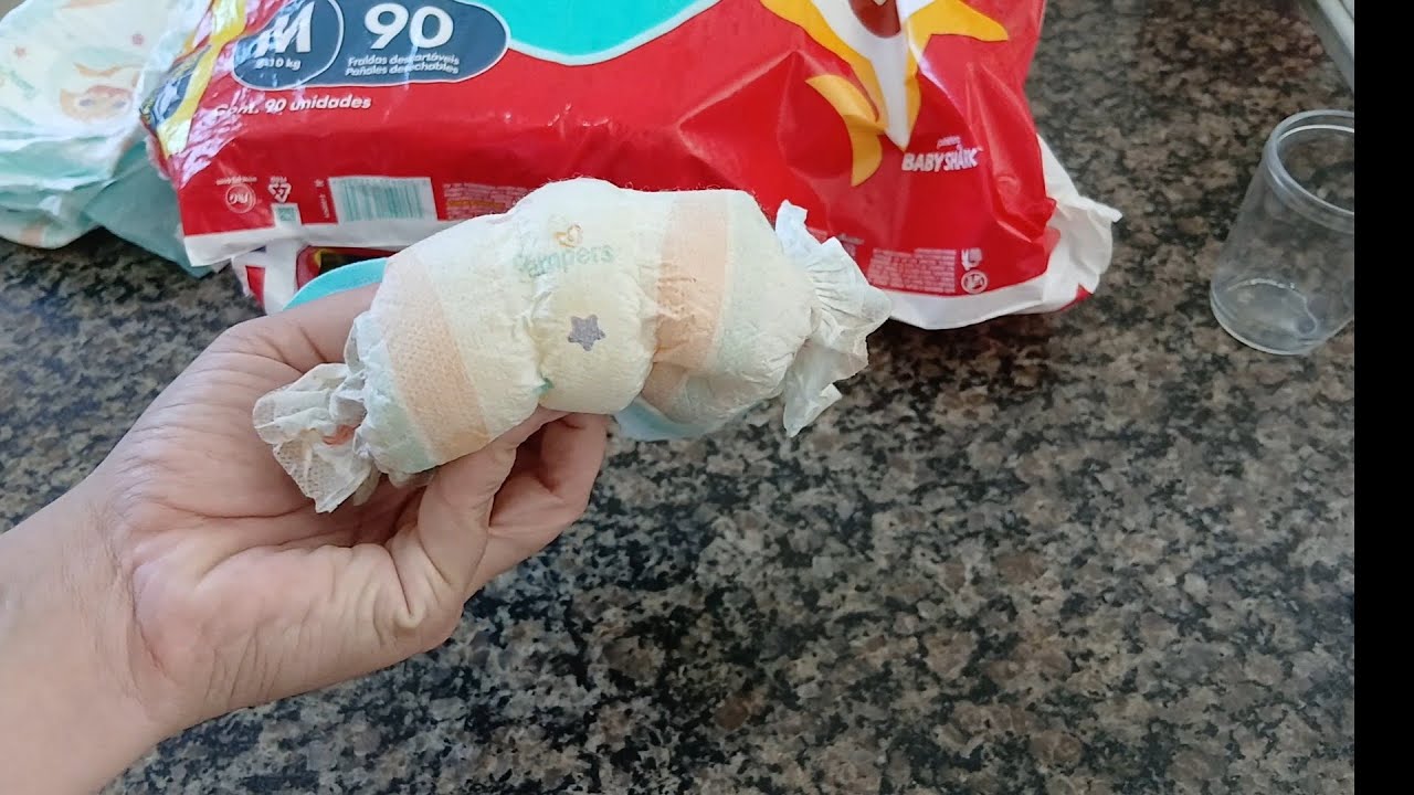 REPROVADA fralda pampers supersequinha teste de absorção 