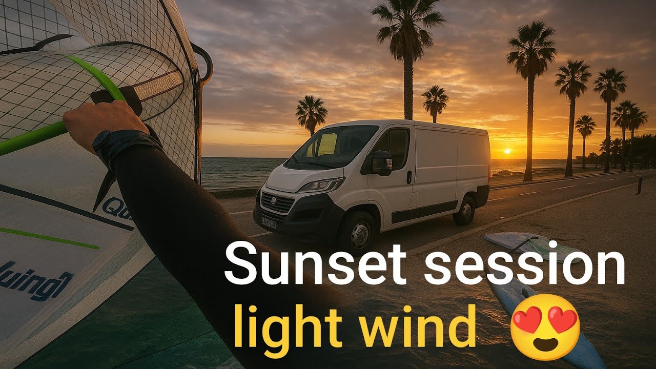 Wingfoil🌅lumière et ambiance de dingue 😍 /sanary/gong squash 5.3 2025