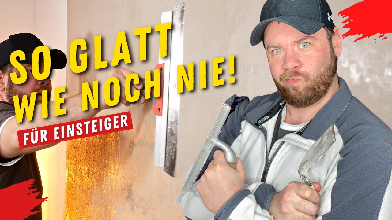 Reibeputz günstig überspachteln | Wände mit Rotband verputzen