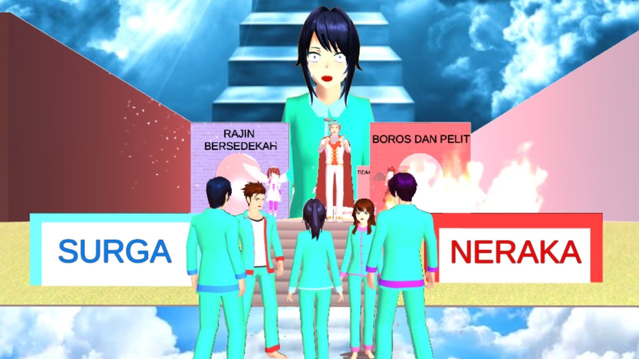 MASUK NERAKA ATAU SURGA !! || ( PENGHAKIMAN LALA ) || Drama sakura school simulator