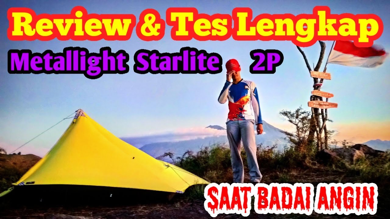 Review dan Tes Tarptent Metallight Starlite 2P saat badai angin