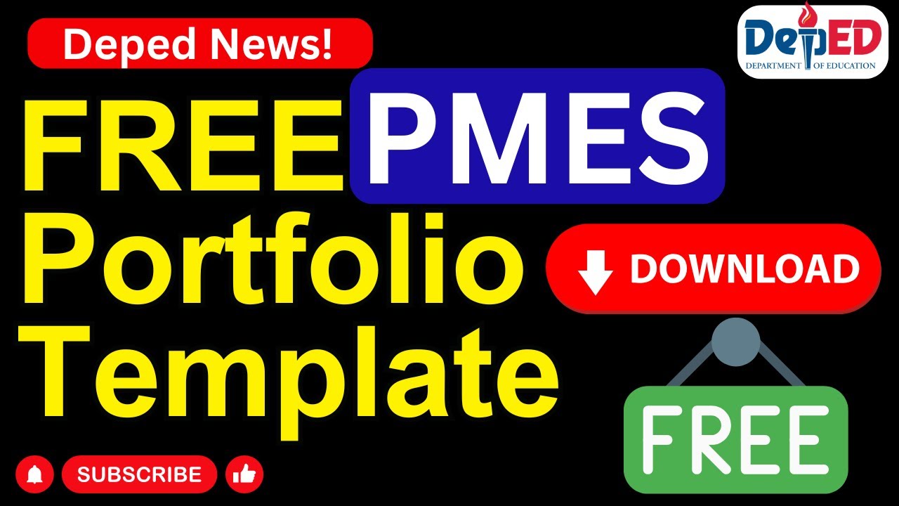 PMES Portfolio Template FREE Download