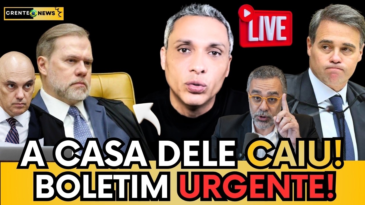 🚨BOLETIM URGENTE: PF SUSPEITA que TOFFOLI cometeu crime gravíssimo no caso MASTER! ASSISTA AO VIVO