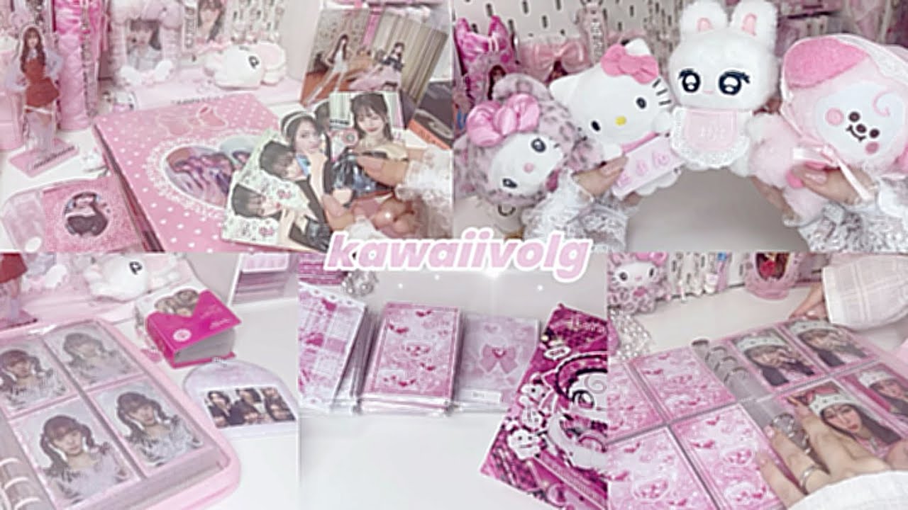 最近のかわいいを詰め込んだ🎀/마이부이로그 /divevlog/iveDICON/サンリオ/オタク購入品/トレカ台紙/다이브로그/トレカ収納/kawaii vlog
